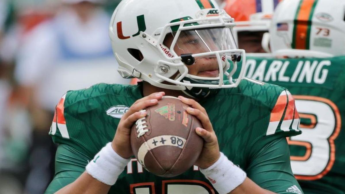 Canes QB Malik Rosier will make his first career start on Saturday, Oct. 31, 2015 against Duke as Brad Kaaya recovers from a concussion.