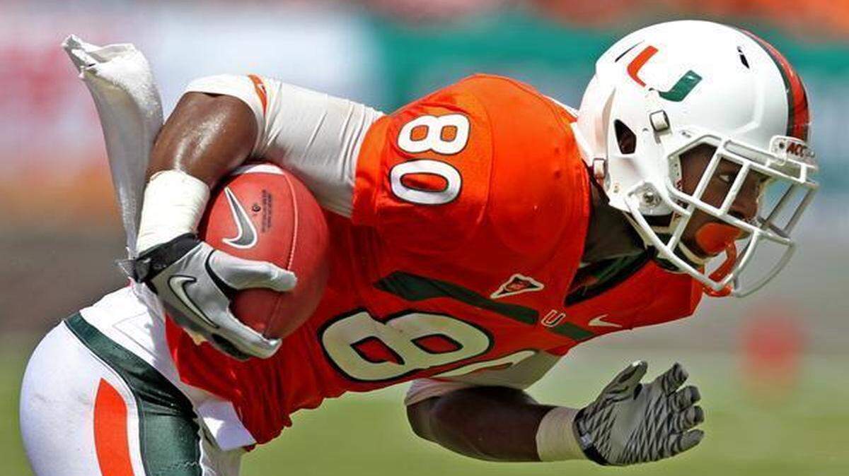 
Wide receiver Rashawn Scott’s time at UM has been plagued by injuries and suspensions. 
