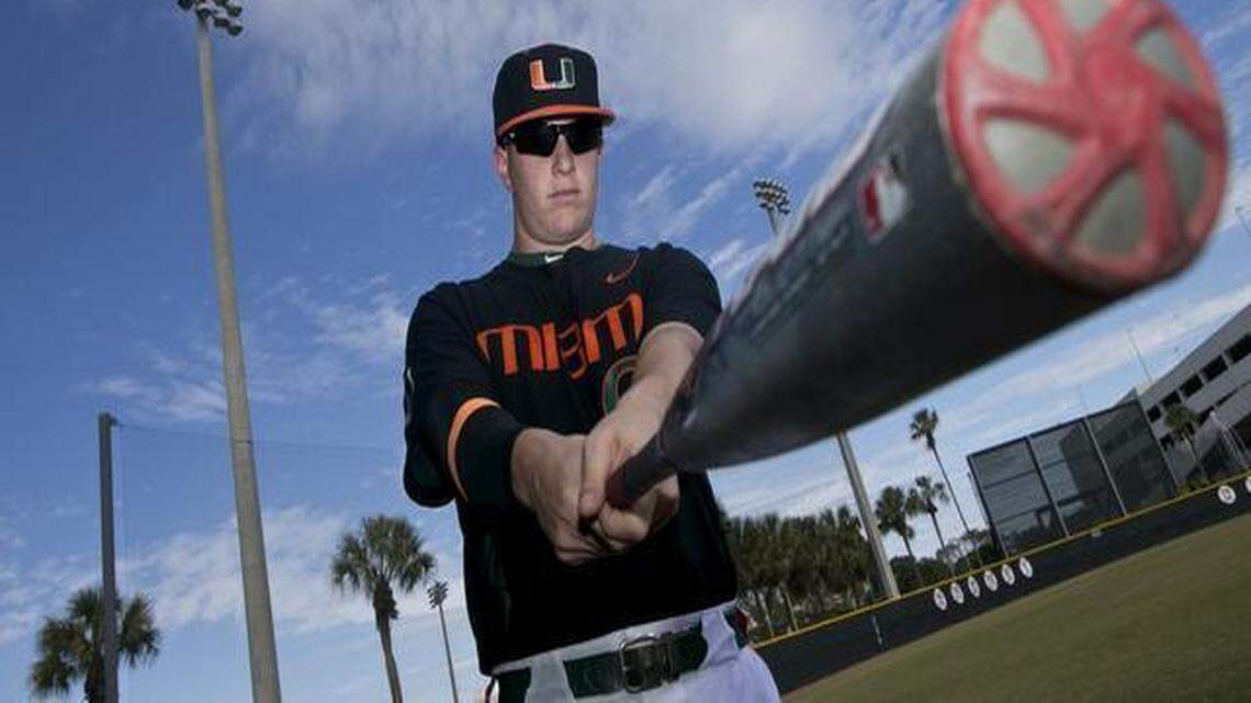 
A consensus All-American and ACC Rookie of the Year, Zack Collins hit .298 last year with a UM-leading 11 home runs, 54 RBI and .556 slugging percentage.
