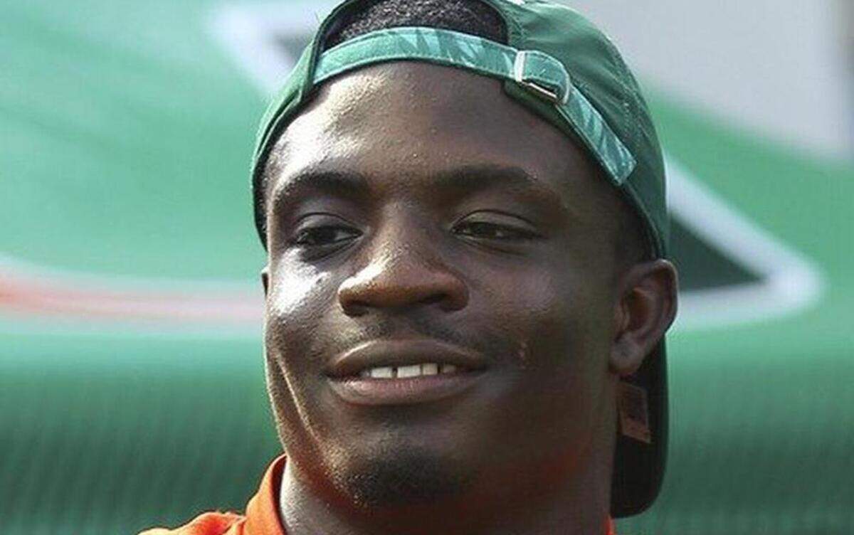 Miami Hurricanes sophomore linebacker Marques Gayot.