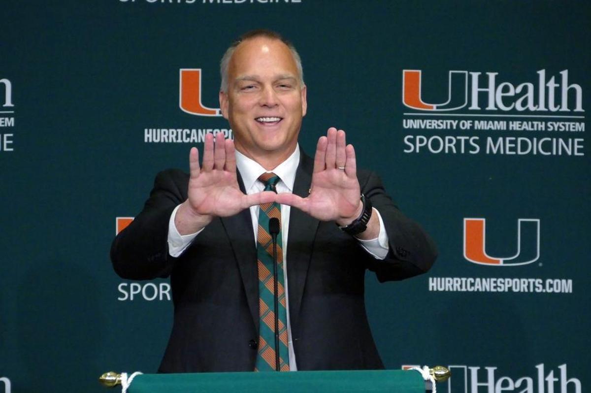 University of Miami introduces Mark Richt, 24th head football coach in school history, on Friday, Dec. 4, 2015.