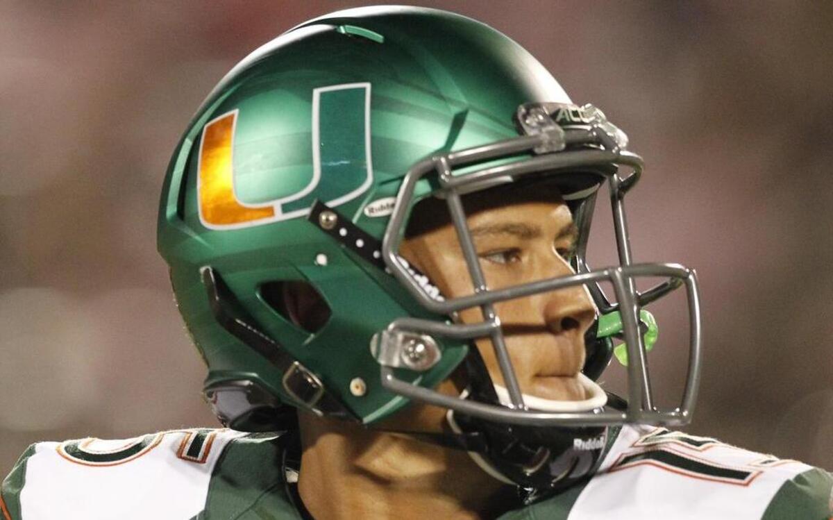 
Sophomore quarterback Brad Kaaya is the unquestioned leader of the Hurricanes for 2015 and beyond. “He elevates the whole building. It’s his team. It’s certainly his offense,’’ University of Miami coach Al Golden said.

