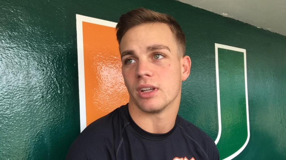 University of Miami left-handed ace Jeb Bargfeldt said on Friday, Jan. 26, 2018 -- the first day of spring practice -- that last year’s disappointing finish has fueled the Hurricanes for this season.