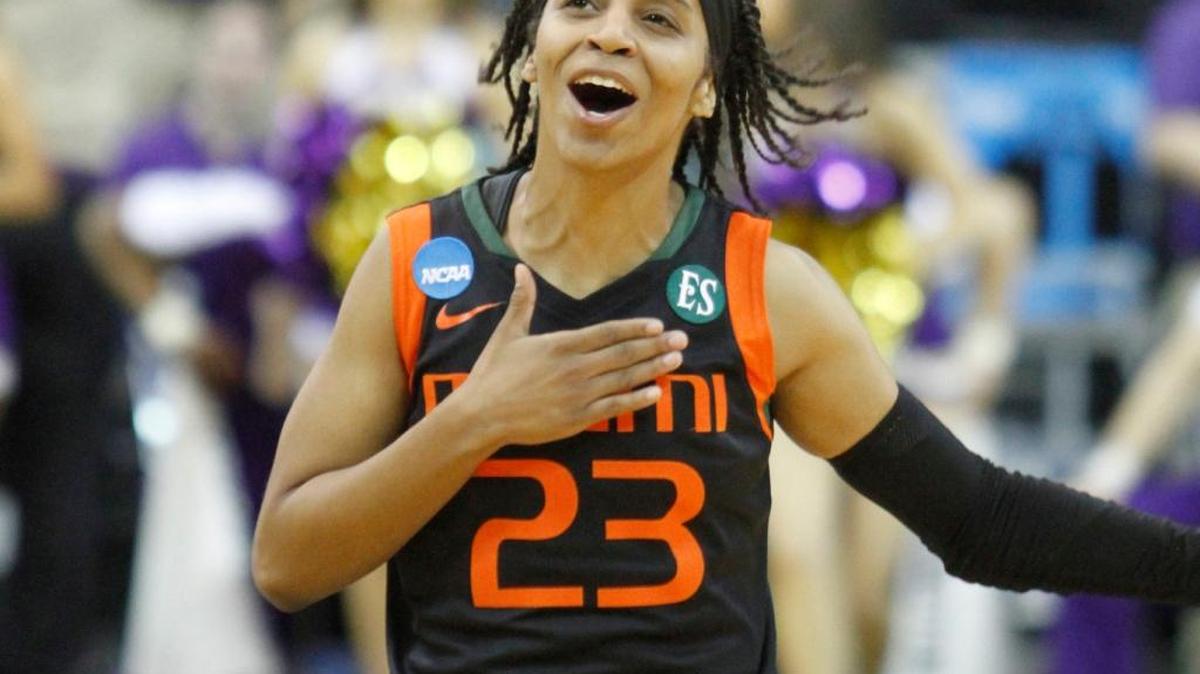 UM guard Adrienne Motley, shown in previous game, scored 19 points as No. 21 Miami defeated 12th-seeded Pittsburgh 77-55 on Thursday, March 3, 2016 in the second round of the ACC Tournament in Greensboro, N.C. 