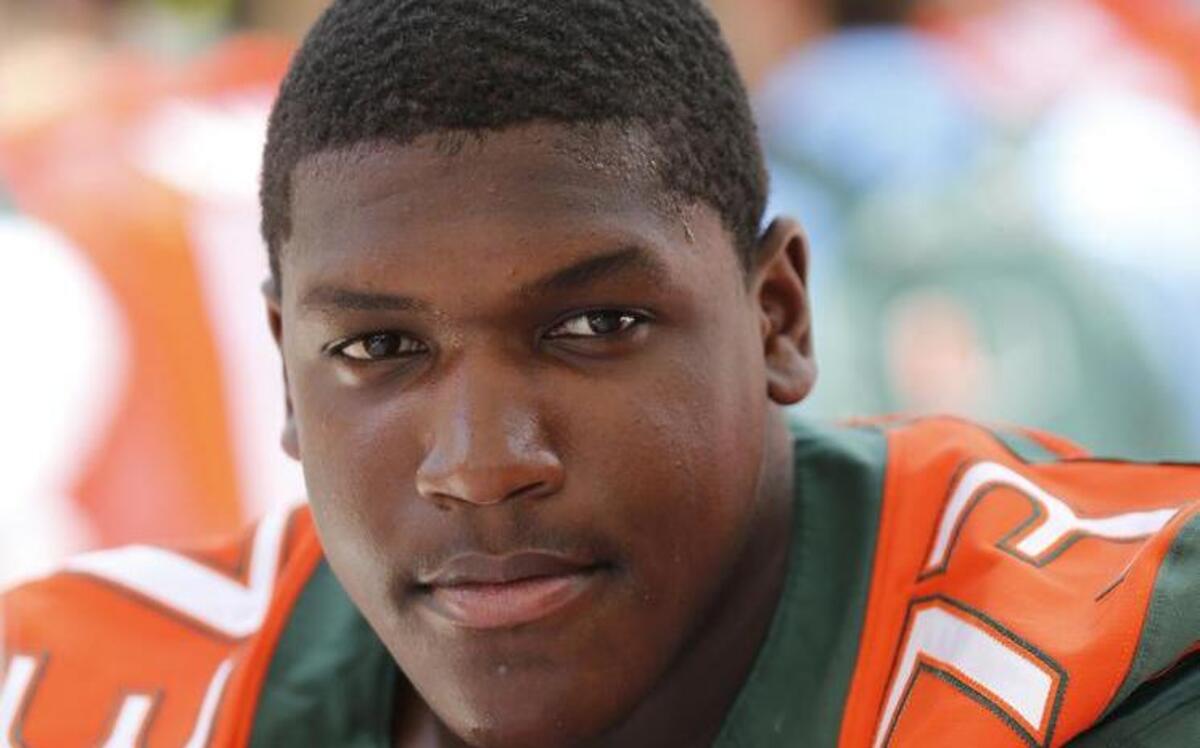 Trevor Darling during media day at the University of Miami on Fri., Aug. 15, 2014.