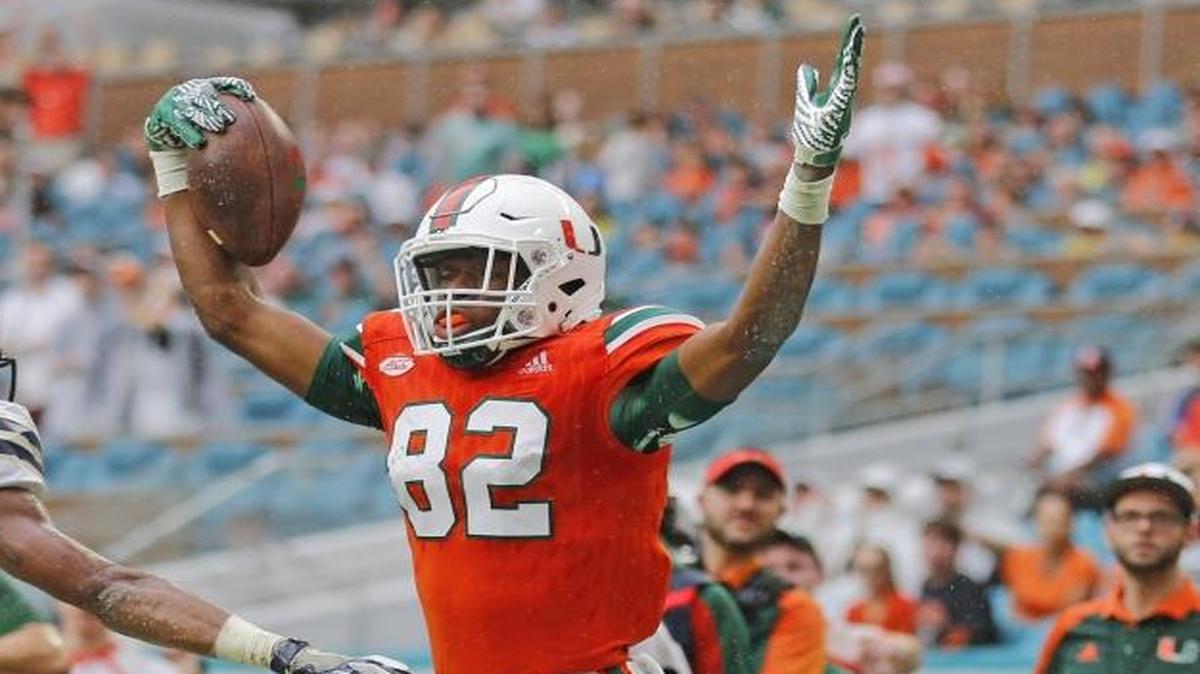 Ahmmon Richards, the first-year wide receiver from Wellington who leads the Hurricanes with 866 receiving yards on 46 catches, was named Monday to ESPN’s freshman All-America team — a day after he received the same honor from USA Today.