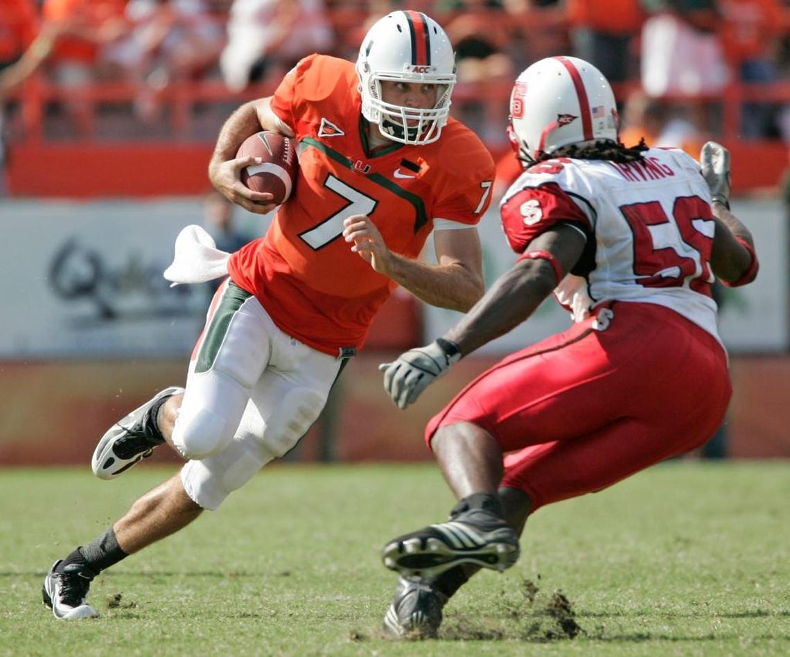 Kirby Freeman at the Orange Bowl against North Carolina State in 2007.
