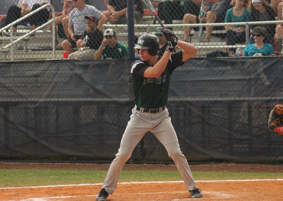 Duke preseason first-team All-American right fielder Griffin Conine back in high school.