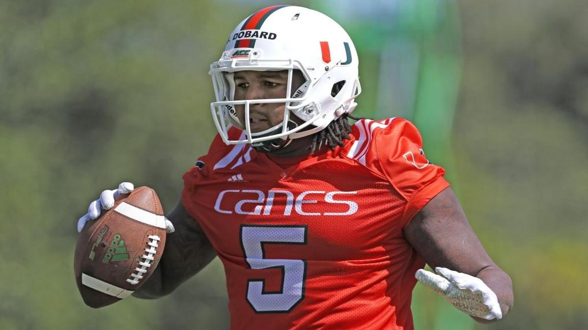 Standish Dobard, the epitome of unselfishness, asked coach Mark Richt a few weeks ago if he could switch from tight end to defensive end to help a Miami D-line that was reeling from injuries.