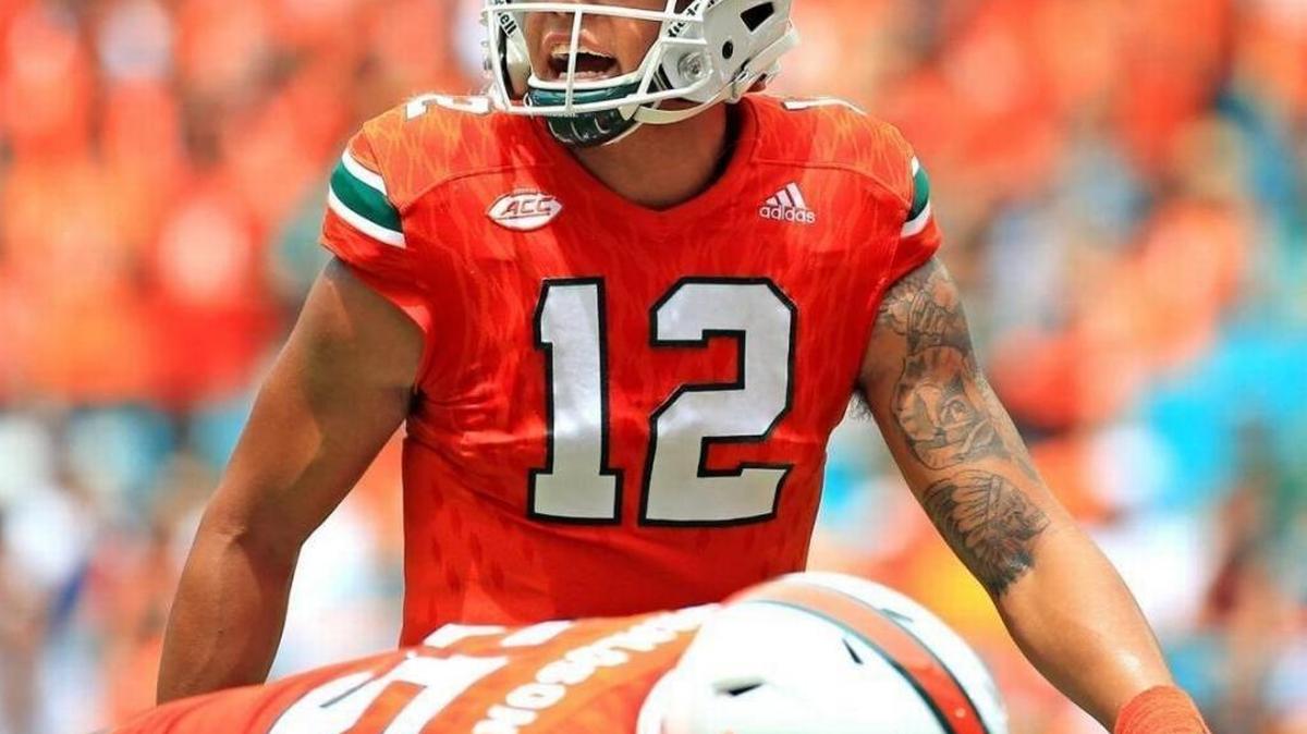 Miami Hurricanes quarterback Malik Rosier during Saturday’s win over Bethune-Cookman at Hard Rock Stadium.
