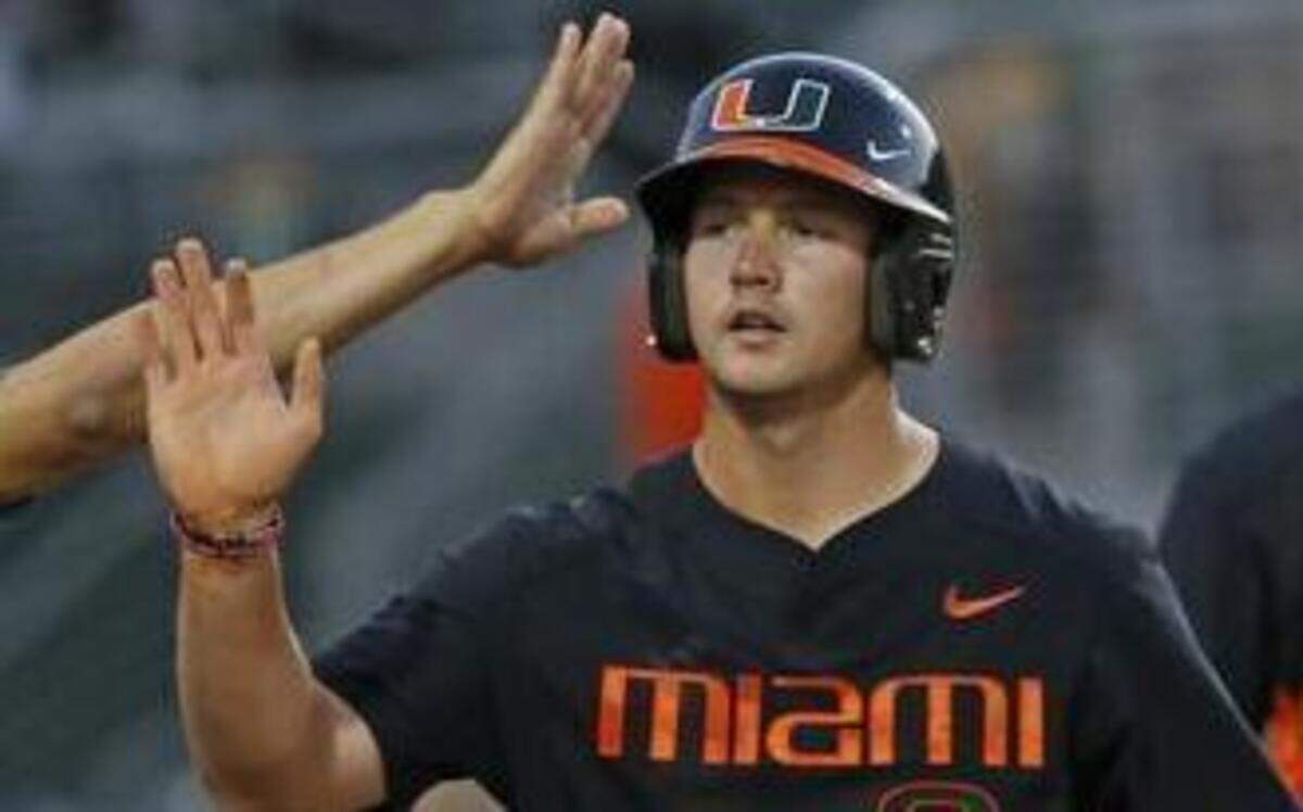 
David Thompson, shown last week against N.C. State, leads UM with six home runs this season. 
