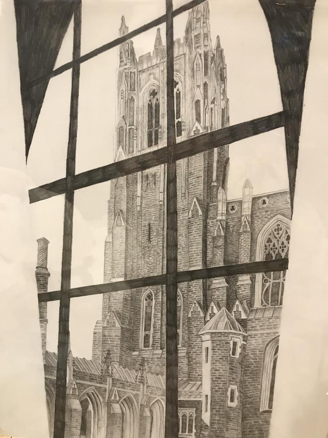 A drawing by Griffin Conine.