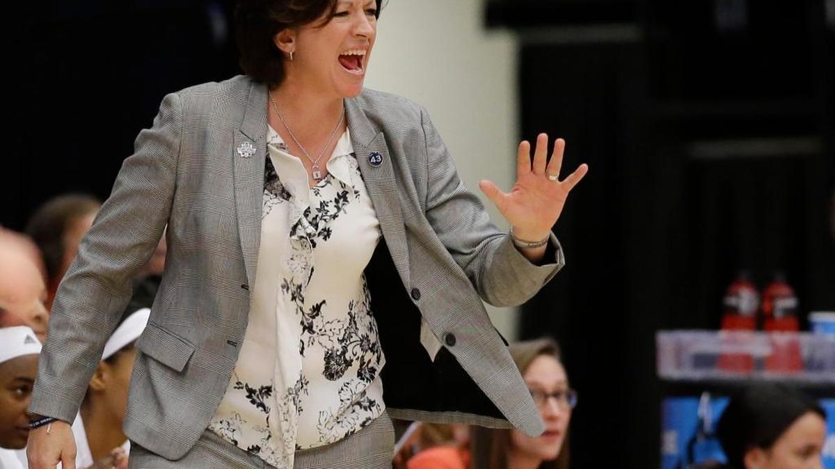 Miami Hurricanes women’s basketball coach Katie Meier said of new signee Sarah Mortensen of Denmark, ‘she consistently, 100 percent of the time, battles.’