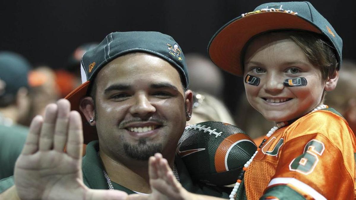 
UM fans can get autographs and pose for pictures with players during CanesFest on Saturday, Aug. 29, 2015. 
