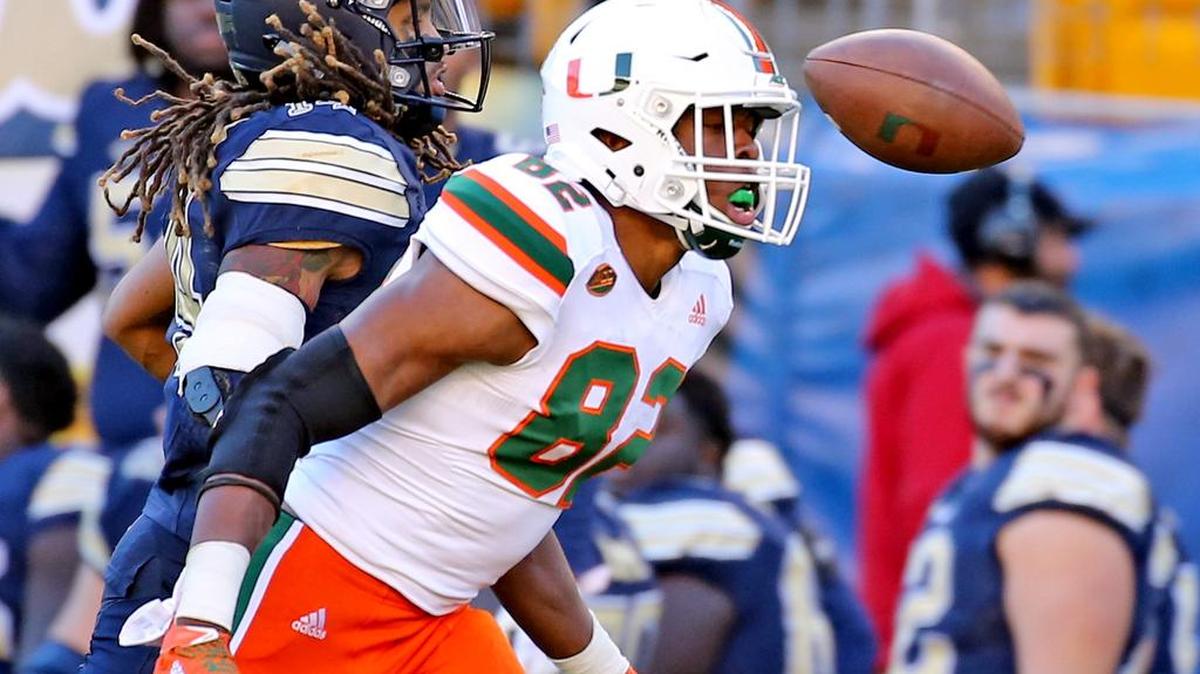 UM is expecting a big comeback season from receiver Ahmmon Richards (82), seen here in action against Pittsburgh last November. Richards is recovered from a December knee injury.