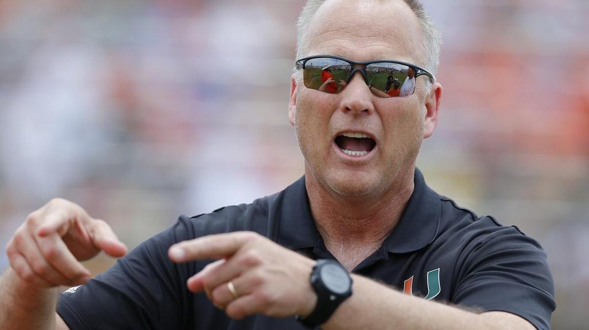 University of Miami head coach Mark Richt during spring football game at Lockhart Stadium on Sat., April 16, 2016.
