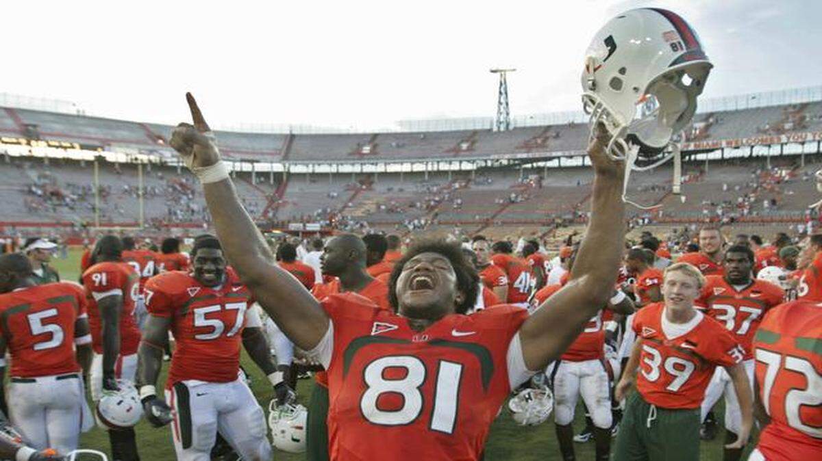 
File photo: Calais Campbell pledged a gift of $1.6 million to UM.
