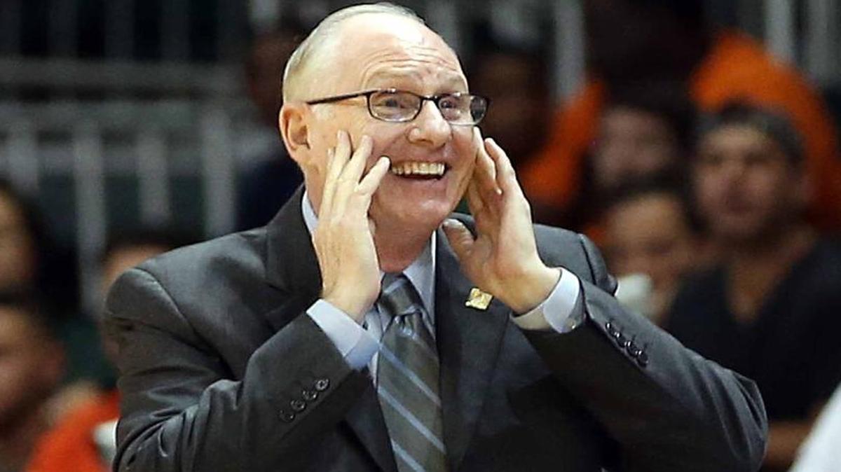 
UM basketball coach Jim Larrañaga. 
