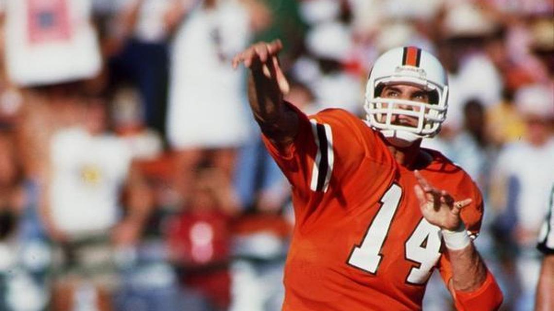 Vinny Testaverde in the Orange Bowl during his Heisman Trophy winning season in 1986.