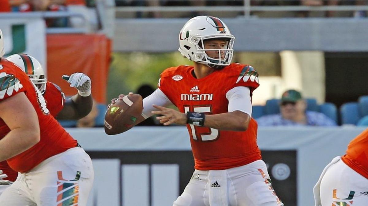 UM quarterback Brad Kaaya, who has 6,217 career passing yards for fifth on the all-time Hurricanes passing list, has 15 touchdown passes and four interceptions this season and leads the ACC with 274.5 passing yards a game.