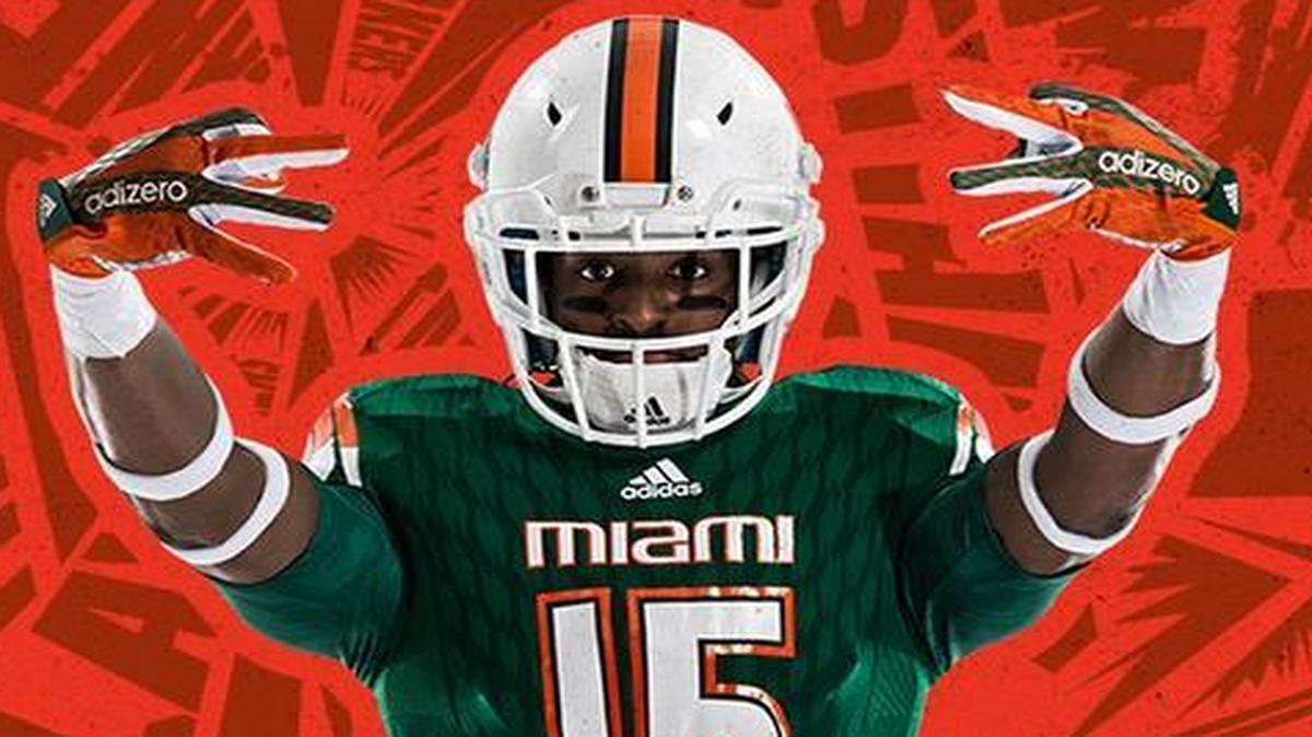 
The University of Miami and Adidas unveiled the new Hurricanes football jerseys at the Fontainebleau’s LIV nightclub in Miami Beach on July 18, 2015.
