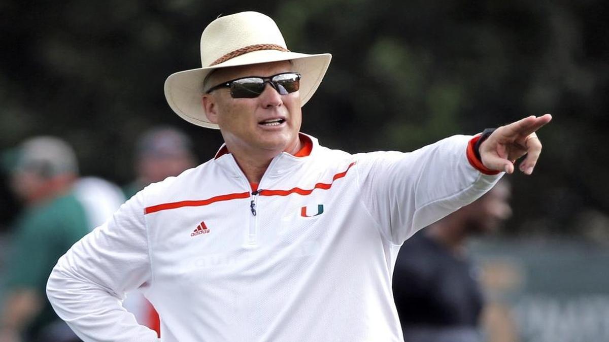 First-year University of Miami football coach will hold a 7-on-7 camp for eight to 12 high school football teams the next five days.