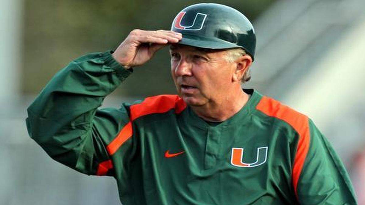 
UM baseball coach Jim Morris. 
