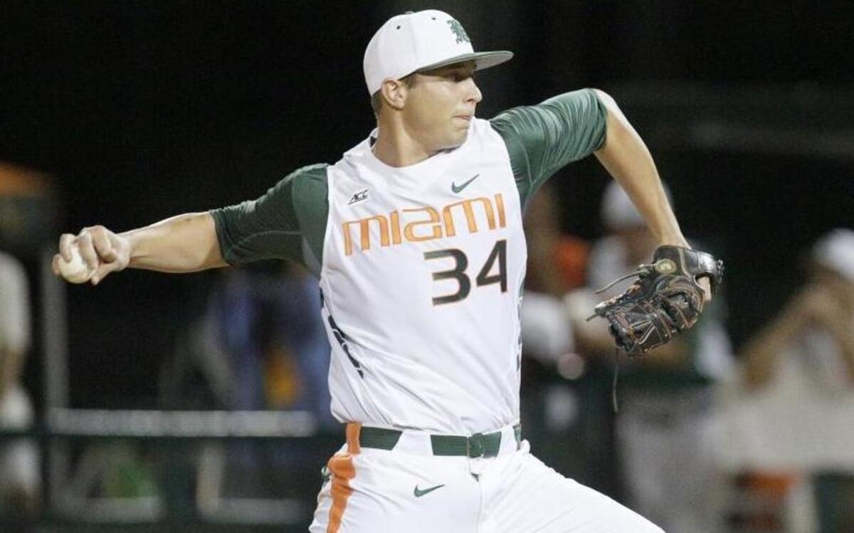 Pitcher Derik Beauprez was dismissed from the University of Miami baseball team.