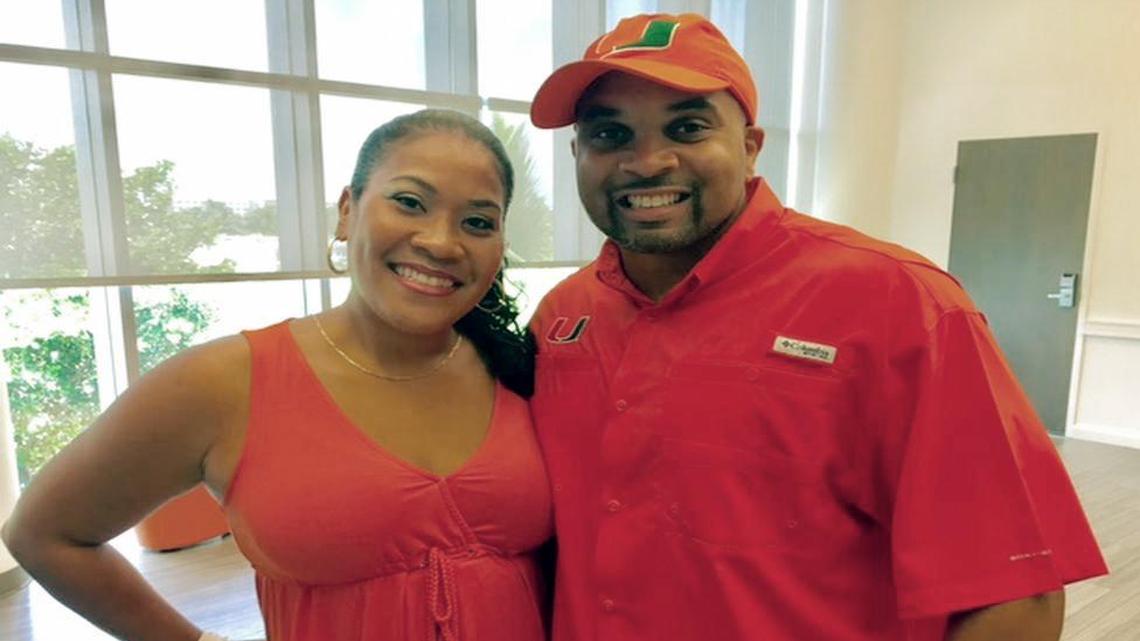 2001 UM national champion receiver Daryl Jones, who lined up opposite Andre Johnson, said he liked what he saw in practice Saturday, Aug. 5, 2017, before attending the first “U Network” event organized by coach Mark Richt.