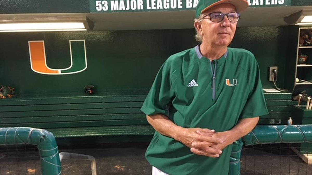 Jim Morris coached his final opening-night game Friday, Feb. 16, against Rutgers at Mark Light Field. This will be his 25th season with the Miami Hurricanes and 41st overall as a head coach.