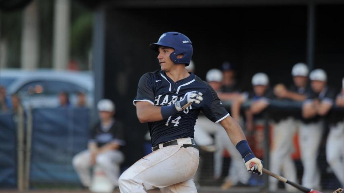 Jake Anchia, a star catcher at Nova Southeastern University.