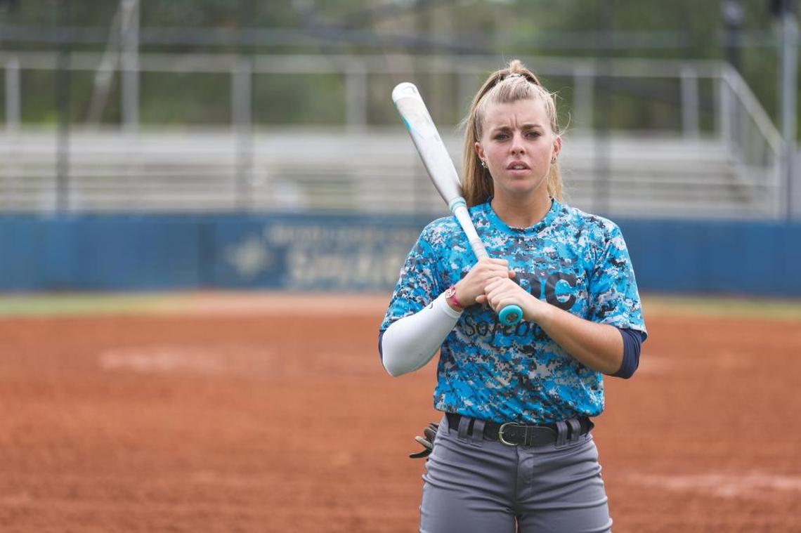 Melissa Mayeux, a Miami Dade College freshman from France, recently became the first female player added to MLB’s international registration list.