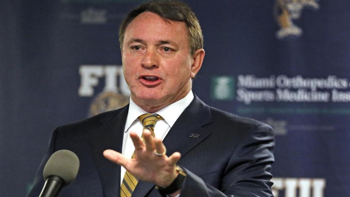 Butch Davis is named head coach of FIU Football at FIU Stadium on Tues., Nov. 15, 2016