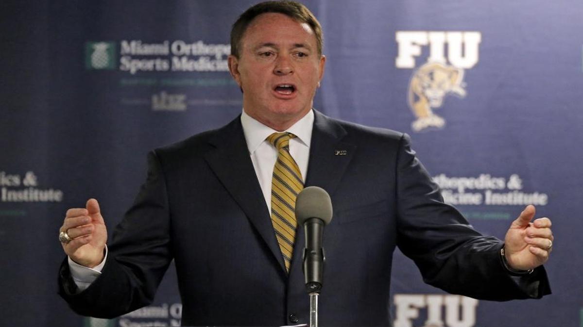 Butch Davis is named head coach of FIU Football at FIU Stadium on Tues., Nov. 15, 2016