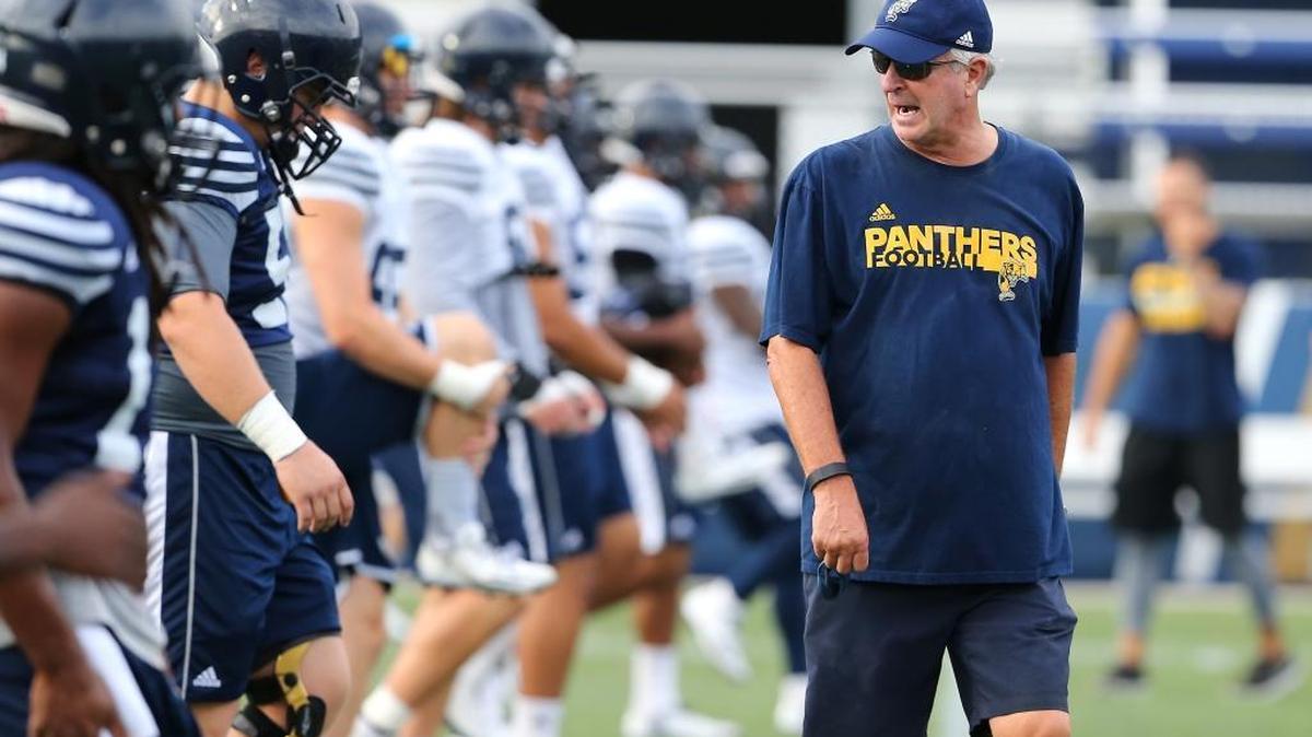 FIU head coach Ron Turner works practice on Aug. 11.