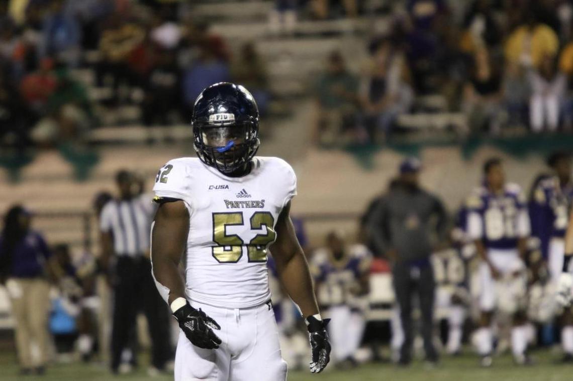 As he prepares to play his final home game, FIU senior linebacker Treyvon Williams remembers his first collegiate play. The date was Aug. 31, 2013, at Maryland. FIU’s starting middle linebacker’s helmet had come off, and Williams was called upon to fill in for one play.