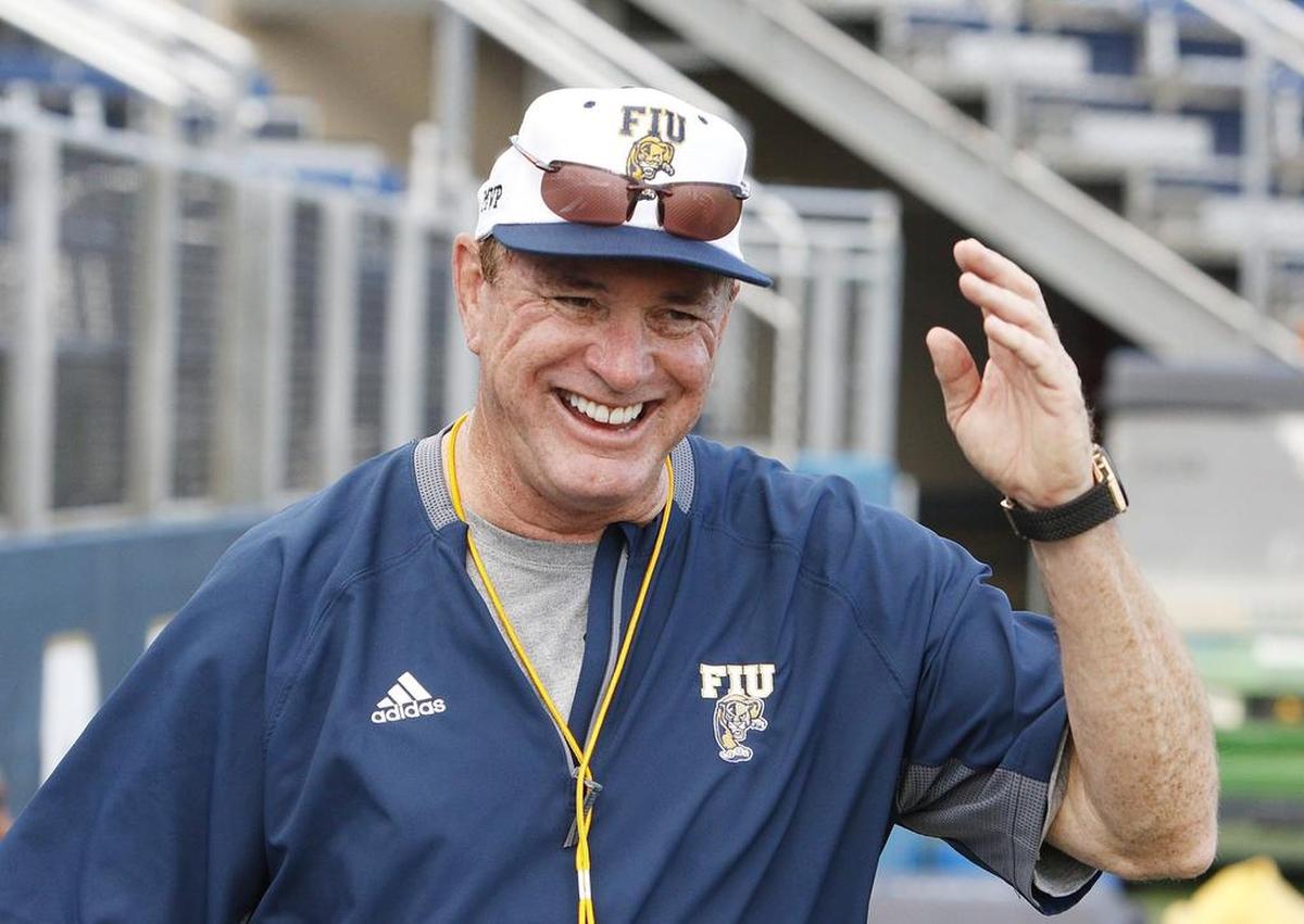 Coach Butch Davis is a realist about his task with the Panthers. ‘FIU has a lot of potential in terms of access to athletes,’ he said. ‘But there is little or no history or tradition.’