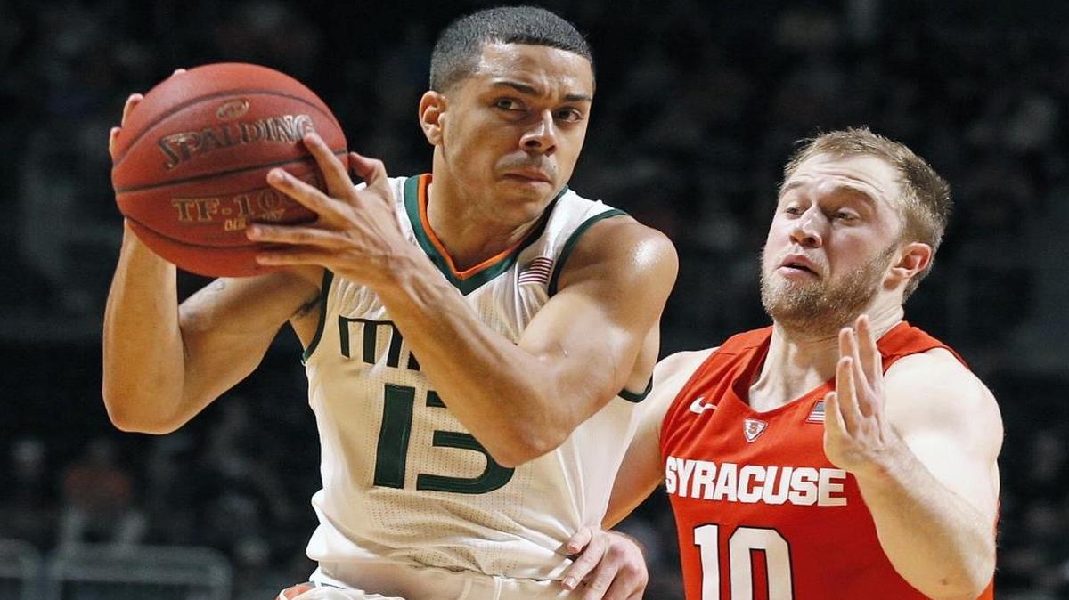 Former Miami Hurricanes guard Angel Rodriguez, left, will be back in town for an Oct. 8 basketball exhibition game against host St. Thomas University at 2 p.m. Rodriguez now plays for Maccabi Haifa.
