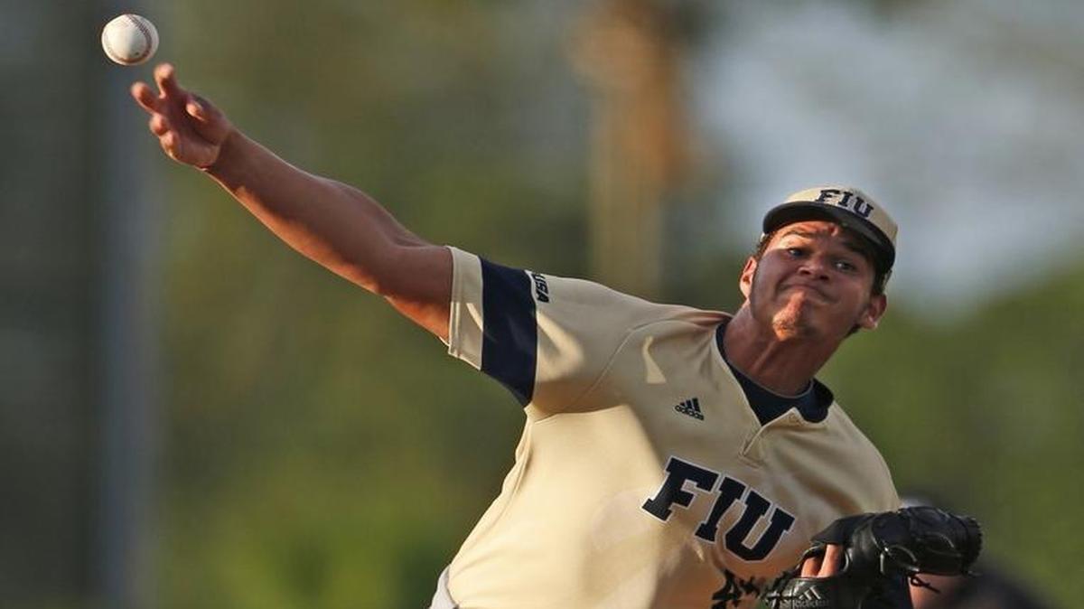 FIU starting pitcher Andres Nunez.