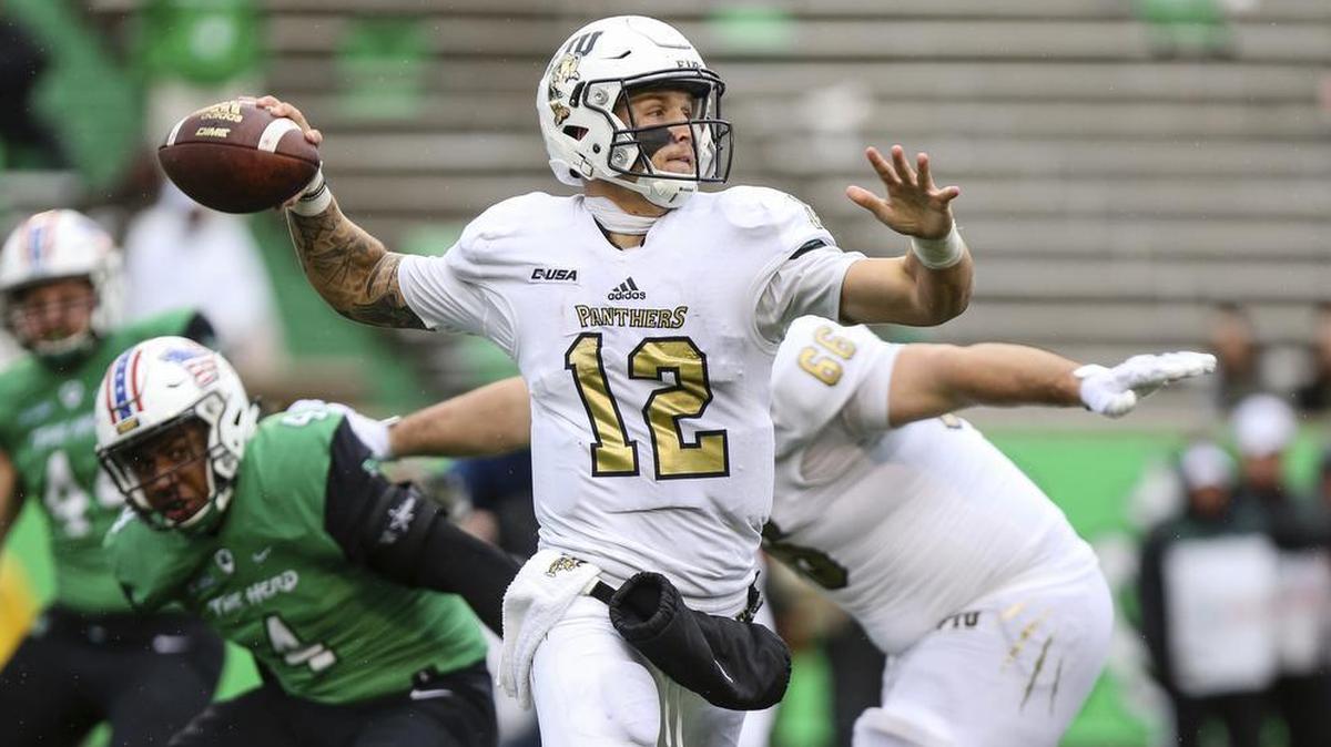 FIU quarterback Alex McGough, who is one of the more experienced quarterbacks in the nation, needs his astute offensive line to keep him safe.