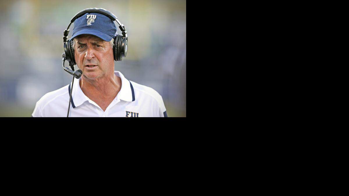 
FIU head coach Ron Turner as FIU hosts Marshall at Ocean Bank Stadium in Miami on Saturday, October 18, 2014.
