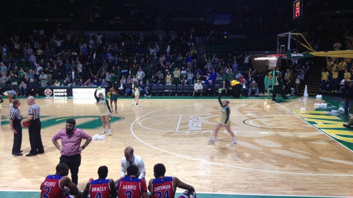 Louisiana Tech is forced to end its game against host UAB with just four players following a brawl in Birmingham, Alabama, on Thursday night.