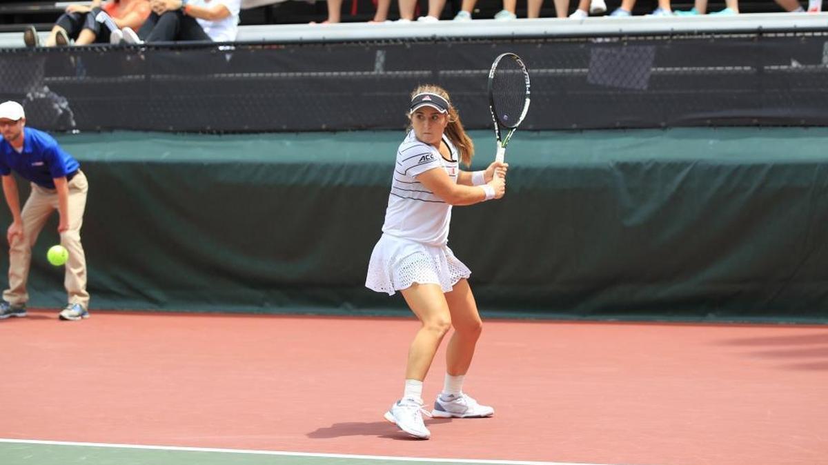 University of Miami junior Estela Perez-Somarriba of Spain is the nation’s top-ranked tennis player and leads the Hurricanes into their 24th consecutive NCAA Tournament this weekend.