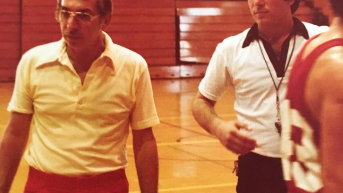 Former Miami-Dade North College basketball coaching legend Bill Alheim (left), died at age 86 on Sept. 17, 2017. He was “revered,” as a coach and community leader, said former assistant, David Zimroth (right).