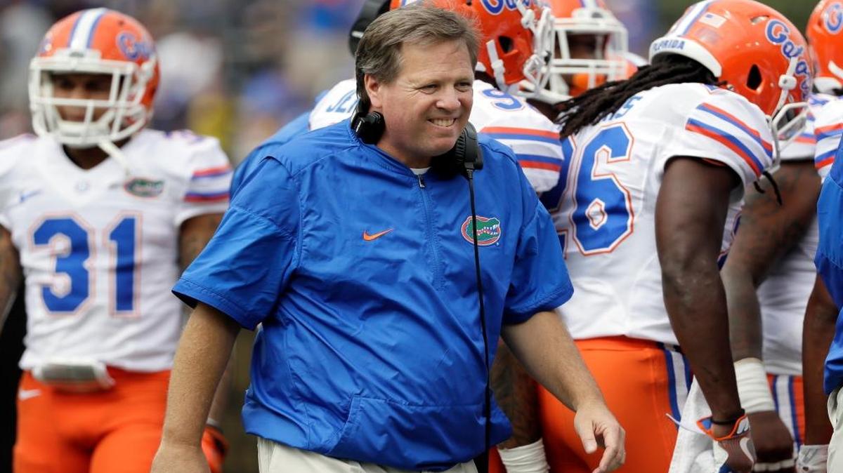 Florida coach Jim McElwain, on Hurricane Matthew’s effect on Saturday’s game against LSU: ‘What we try to do is do a good job of focusing on the now and what we can control.’