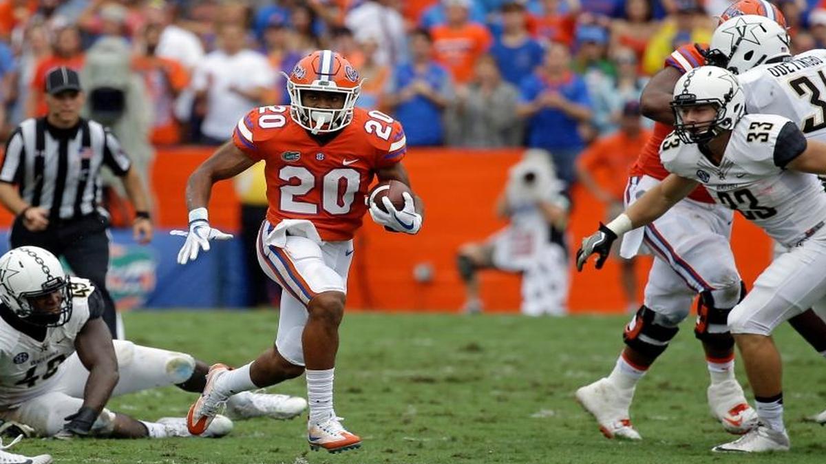 With starter Jordan Scarlett suspended, true freshman Malik Davis has stepped in as a force at running back for the Gators. His coach says it’s thanks to the “chip on his shoulder.”