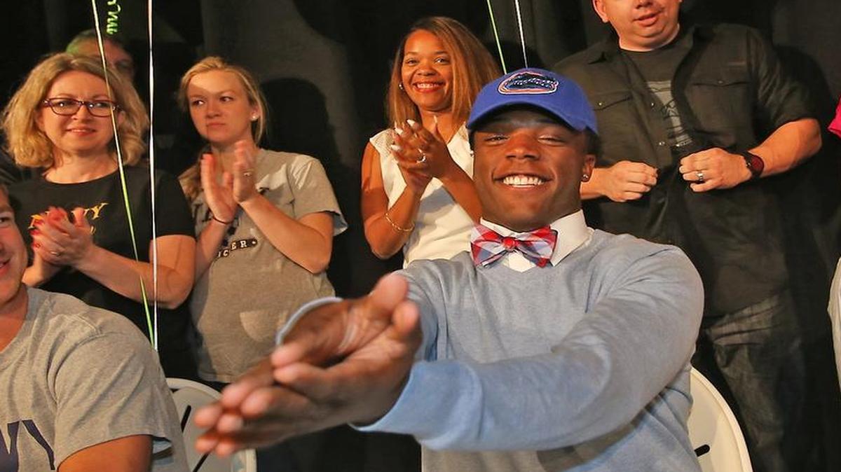 Former Westminster Christian standout Jordan Cronkrite is a leading candidate for the starting running back job at Florida