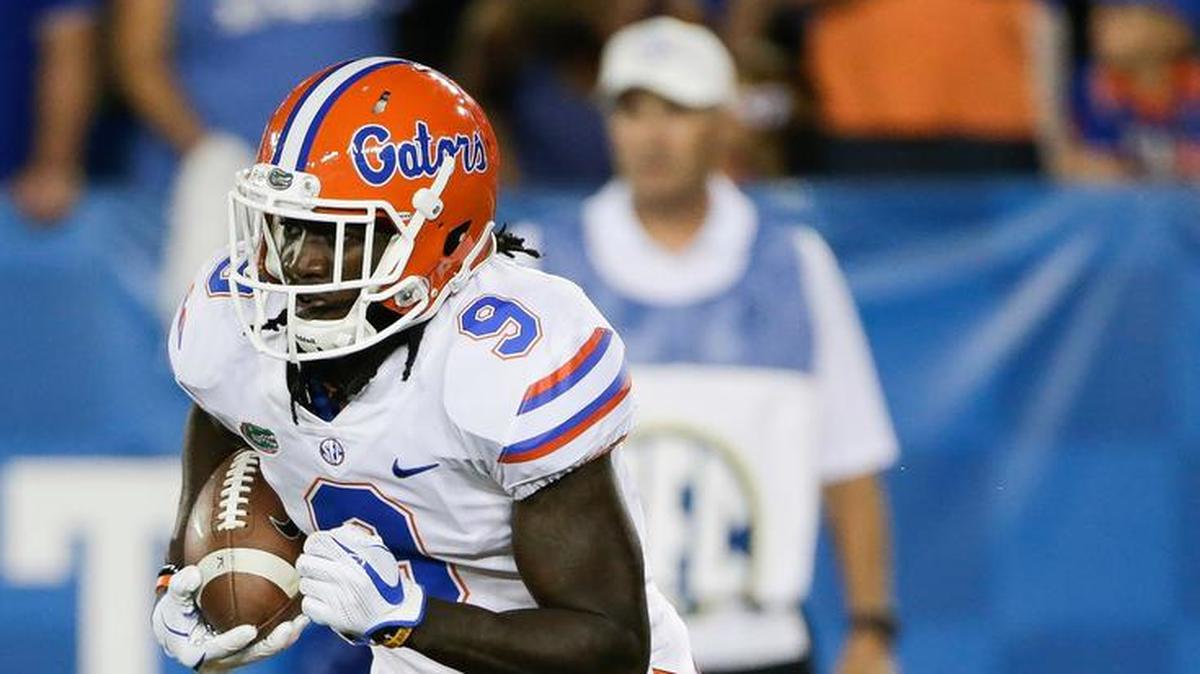 Wide receiver Dre Massey scored his first UF touchdown Saturday after missing last season because of an injury.