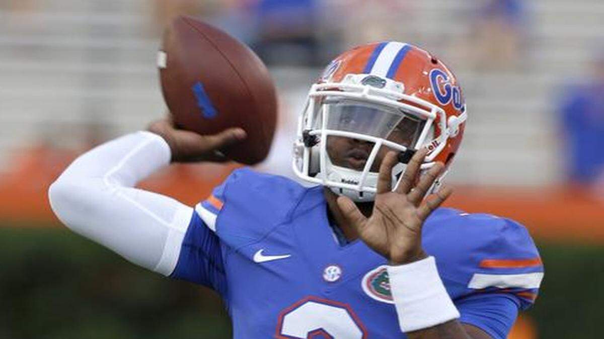 in a whirlwind:  UF freshman quarterback Treon Harris is being investigated for a sexual assault that occurred early Sunday morning, hours after leading the Gators to a 10-9 win against Tennessee.