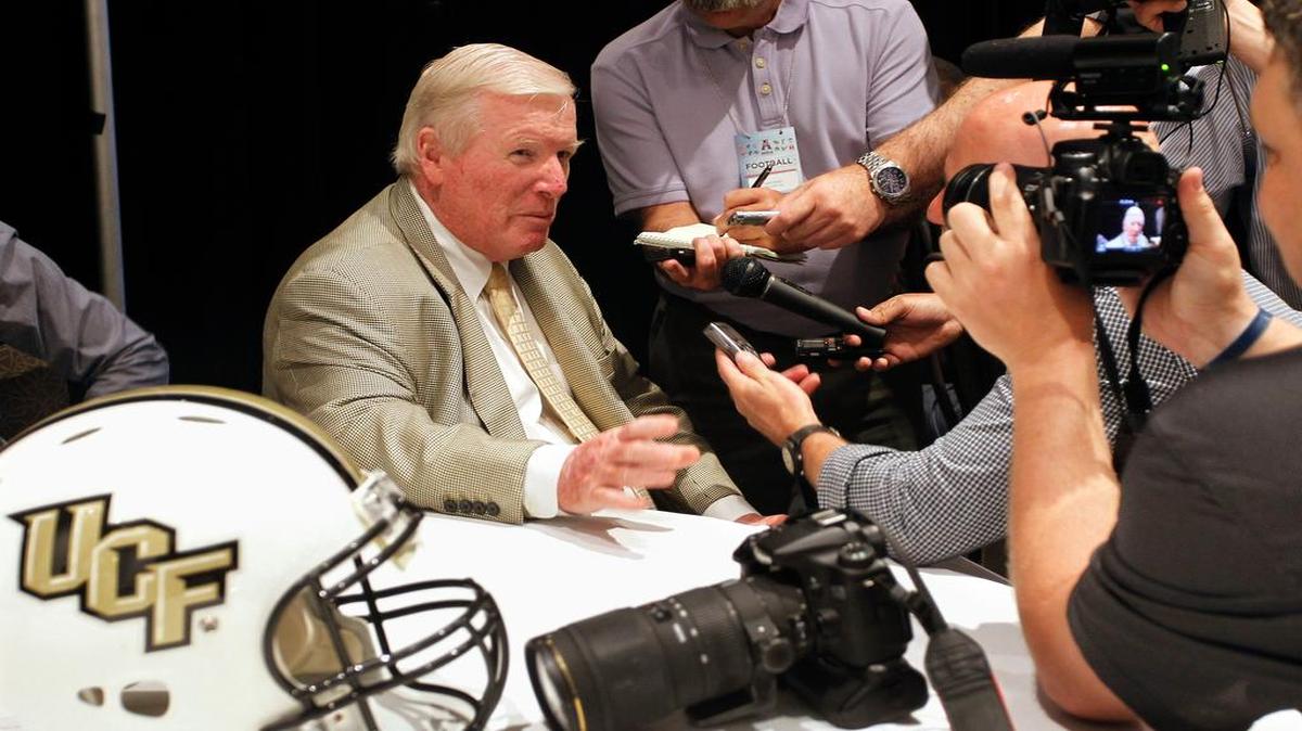 
After sharing the AAC title last season, UCF coach George O’Leary wants to win the title outright this season. 
